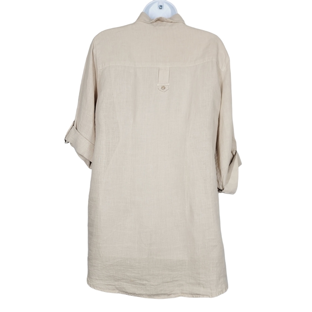 Soft Surroundings 100% Linen Button Down - image 2